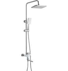 Душевая стойка Frap H58 F2458 хром, белая