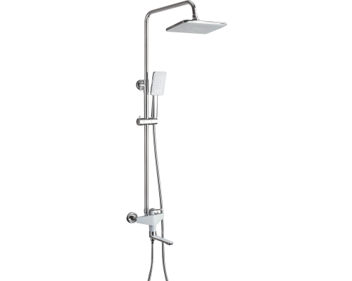 Душевая стойка Frap H58 F2458 хром, белая