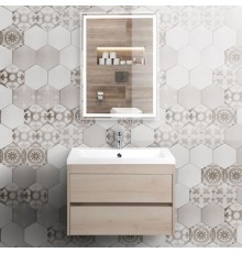 Мебель для ванной комнаты Art Max Family 60, подвесная, Pino Bianco