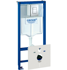 Система инсталляции для унитазов Grohe Rapid SL 38775001 4 в 1 с кнопкой смыва