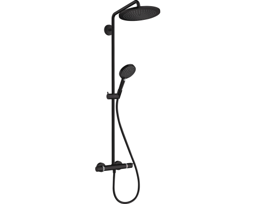 Душевая стойка Hansgrohe Croma Select S 280 1jet 26890670 с термостатом, матовый черный
