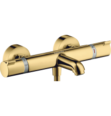 Термостатический смеситель Hansgrohe Ecostat Comfort 13114990 для ванны с душем, полированное золото