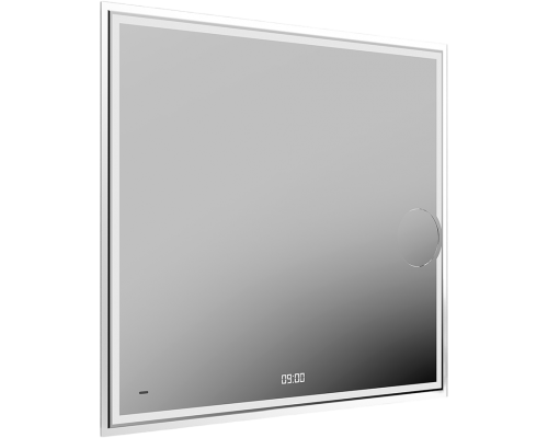 Зеркало Kerama Marazzi Tecno 90 белое, с увеличением и подсветкой