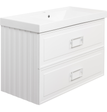 Тумба с раковиной La Fenice Cubo Twin 100 белая