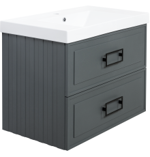 Тумба под раковину La Fenice Cubo Twin 80 серая
