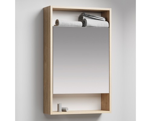 Зеркало-шкаф Aqwella City 50 дуб балтийский