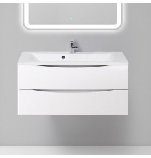 Тумба с раковиной BelBagno Marino 100 bianco lucido, подвесная