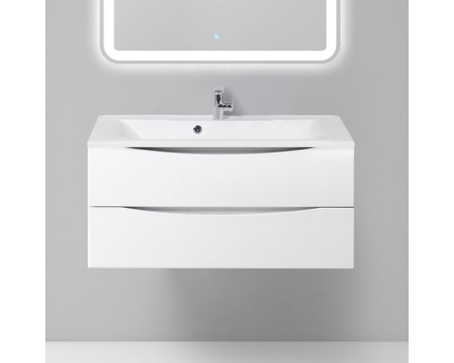 Тумба с раковиной BelBagno Marino 100 bianco lucido, подвесная