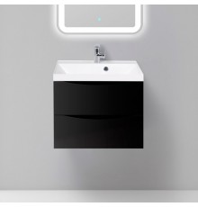 Тумба с раковиной BelBagno Marino 60 nero lucido