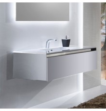 Тумба с раковиной Sanvit Кубэ -1 100 белый глянец