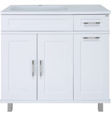 Тумба с раковиной Misty Купер 90 L с бельевой корзиной
