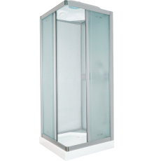 Душевая кабина Parly Frost FQ811 80x215, с поддоном, профиль сатин, стекло матовое
