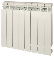 Радиатор биметаллический Global STYLE PLUS 500 8 секций боковое подключение (белый RAL 9010) STP05001008 (STP05001008)