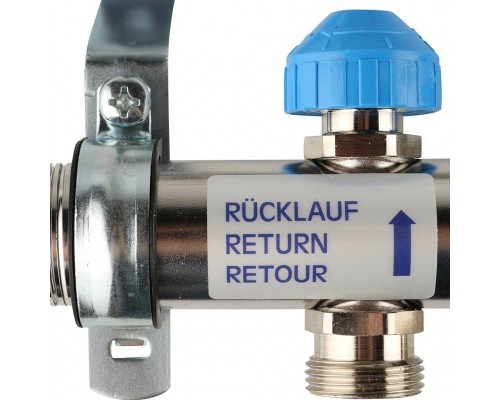 *12081111002 REHAU RAUTHERM S Распределительный коллектор HKV-D на 11 контуров нерж .сталь (без шаровых кранов) (12081111002)