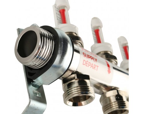 *12081111002 REHAU RAUTHERM S Распределительный коллектор HKV-D на 11 контуров нерж .сталь (без шаровых кранов) (12081111002)