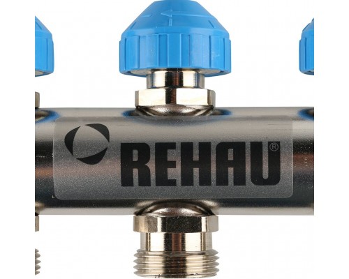 *12081211002 REHAU RAUTHERM S Распределительный коллектор HKV-D на 12 контуров нерж .сталь (без шаровых кранов) (12081211002)