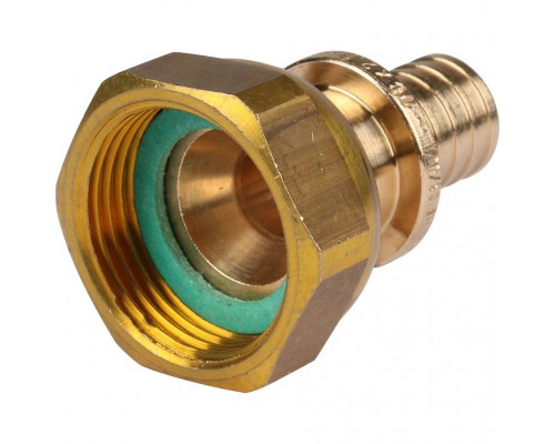 Переходник REHAU RAUTITAN с накидной гайкой 16-G 3/4 RX+ для труб из сшитого полиэтилена аксиальный (14563361001)