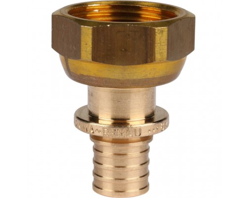 Переходник REHAU RAUTITAN с накидной гайкой 16-G 3/4 RX+ для труб из сшитого полиэтилена аксиальный (14563361001)