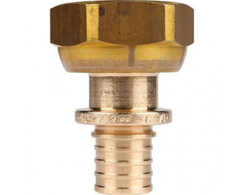 Переходник REHAU RAUTITAN с накидной гайкой 16-G 3/4 RX+ для труб из сшитого полиэтилена аксиальный (14563361001)