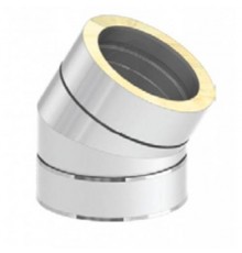Колено JEREMIAS 30 град. D200 мм, изоляция 50 мм, сталь 1,0 мм, сталь (AISI309) DW17 200 (1,0_50) (DW17 200 (1,0_50))
