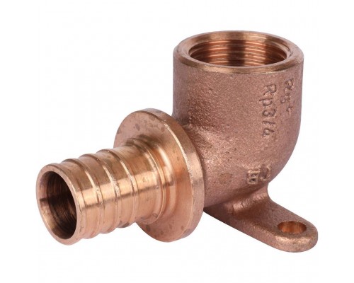 *14563611001(13661021008) REHAU RAUTITAN Угольник настенный с внутр. резьбой 25-Rp 3/4 RX+ для труб из сшитого полиэтилена аксиальный (14563611001)