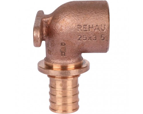 *14563611001(13661021008) REHAU RAUTITAN Угольник настенный с внутр. резьбой 25-Rp 3/4 RX+ для труб из сшитого полиэтилена аксиальный (14563611001)