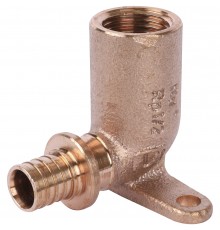 Угольник настенный REHAU RAUTITAN 16-Rp 1/2 RX+ с длинным патрубком, внутр. резьба для труб из полиэтилена аксиальный (14563621001)