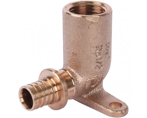 Угольник настенный REHAU RAUTITAN 16-Rp 1/2 RX+ с длинным патрубком, внутр. резьба для труб из полиэтилена аксиальный (14563621001)