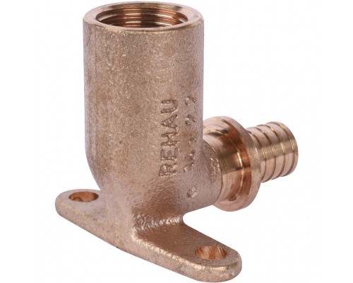 Угольник настенный REHAU RAUTITAN 16-Rp 1/2 RX+ с длинным патрубком, внутр. резьба для труб из полиэтилена аксиальный (14563621001)