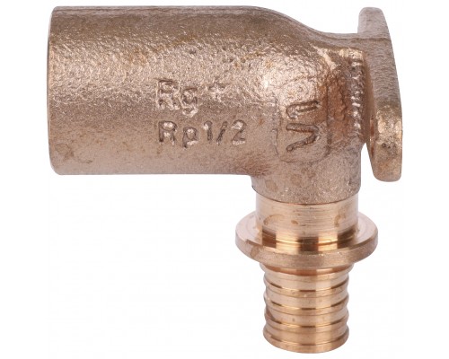 Угольник настенный REHAU RAUTITAN 16-Rp 1/2 RX+ с длинным патрубком, внутр. резьба для труб из полиэтилена аксиальный (14563621001)