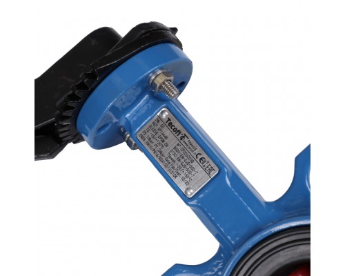 Затвор поворотно-дисковый Tecofi VPI4448 DN 50 PN 16 межфланцевый с ручкой из чугуна EPDM (VPI4448-02EP0050)