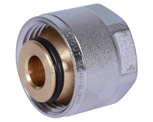 Фитинг компрессионный STOUT евроконус евроконус для труб PEX-AL-PEX 20х2,9х3/4 (SFC-0026-202934)