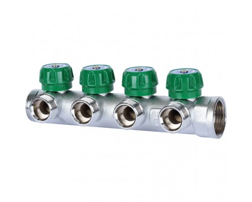 Коллектор регулирующий STOUT 1 , 4 отвода 3/4  ЕК SMB-6850-013404 (SMB-6850-013404)