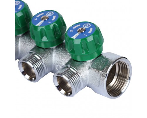 Коллектор регулирующий STOUT 1 , 4 отвода 3/4  ЕК SMB-6850-013404 (SMB-6850-013404)