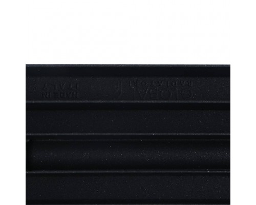 Радиатор биметаллический Global STYLE PLUS 500 4 секции боковое подключение (цвет cod.07 grigio scuro opaco mettalizzato 2748 (черный)) 155264 (155264)