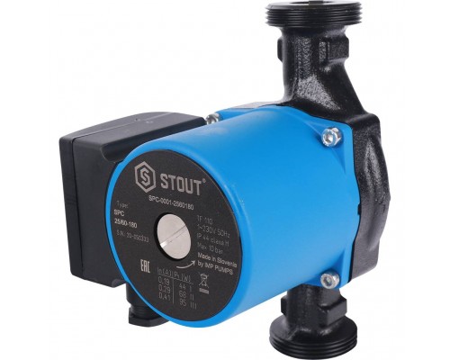 Насос циркуляционный STOUT 25/60-180 SPC-0001-2560180 (SPC-0001-2560180)