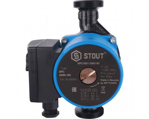 Насос циркуляционный STOUT 25/60-180 SPC-0001-2560180 (SPC-0001-2560180)