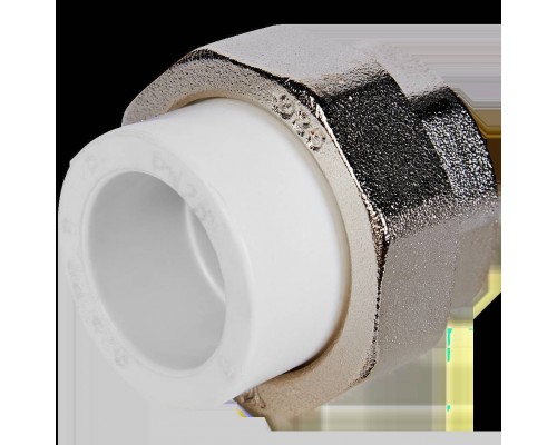 Муфта комбинированная Pro Aqua d=25-1 PP-R разъемная (американка) ВР Белая (PA20015) Муфта комбинированная Pro Aqua d=25-1 PP-R разъемная (американка) ВР Белая (PA20015)