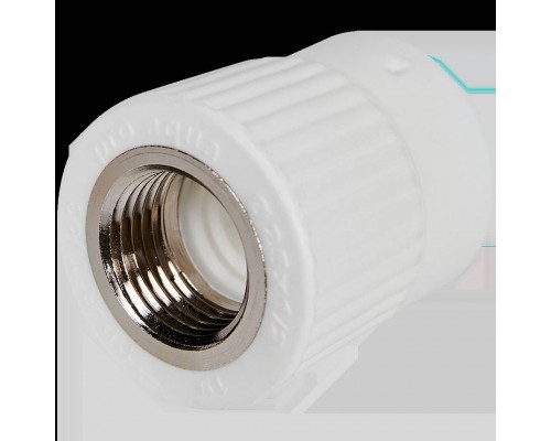 Муфта комбинированная Pro Aqua d= 25-1/2 PP-R ВР Белая (PA22012P)