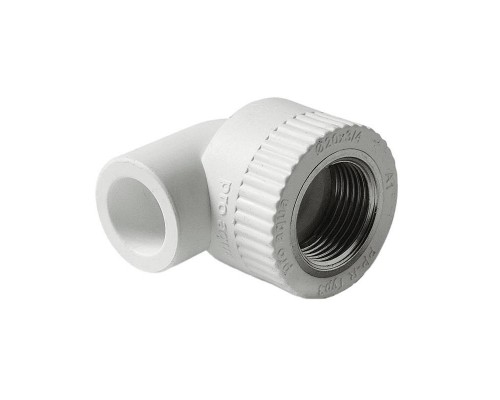 Угольник комбинированный Pro Aqua d=25-1/2 PP-R ВР Белый (PA26012P)