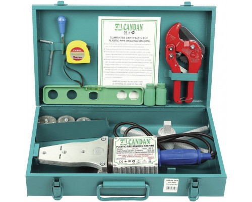 Сварочный аппарат CANDAN CM-06 SET (750+750 Вт) + комплект матриц 20-40 (63) мм в ящике (CM-06 SET)