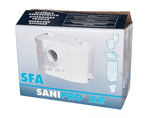 Малошумный канализационный насос SFA SANIPRO XR с измельчителем, 4 подкл, Tmax-50°C (P30) Малошумный канализационный насос SFA SANIPRO XR с измельчителем, 4 подкл, Tmax-50°C (P30)