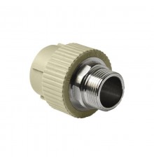PA23530PG Pro Aqua d=110-4 PP-R Муфта комбинированная под ключ НР Серая (PA23530PG)