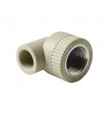 Угольник комбинированный Pro Aqua d=20-3/4 PP-R ВР Серый (PA26010PG)