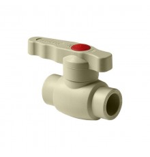Шаровой кран полнопроходной Pro Aqua d=20 PP-R Ultra Серый (PA40008G)