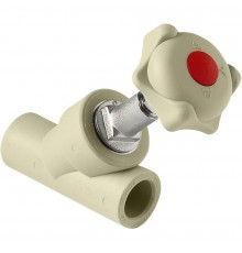 PA42008G Pro Aqua d=20 PP-R Клапан (вентиль) косой Серый (PA42008G)