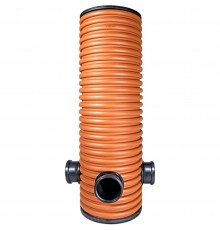 83 0400 20 110 Pro Aqua PRODREN ID 400x110 Колодец дренажный с тремя выходами SN8 2мм (PPK 83 0400 20 110)