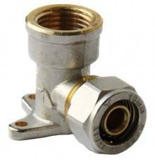 Угольник Pro Aqua D 20x1/2 с креплением ВР (компресс.) (K22-20-F15)