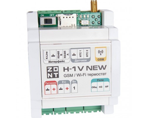 Термостат ZONT H-1V New GSM-Climate с GSM-модулем и адаптером 220/12 В ML00005890 (ML00005890) Термостат ZONT H-1V New GSM-Climate с GSM-модулем и адаптером 220/12 В ML00005890 (ML00005890)