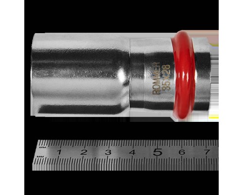 Муфта ROMMER переходная-НПр, 35х28, из нержавеющей стали прессовой (RSS-0020-003528) Муфта ROMMER переходная-НПр, 35х28, из нержавеющей стали прессовой (RSS-0020-003528)